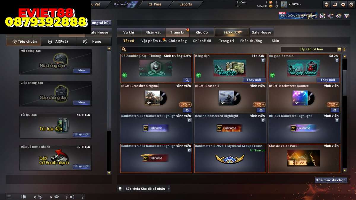 shop acc cf uy tin gia re